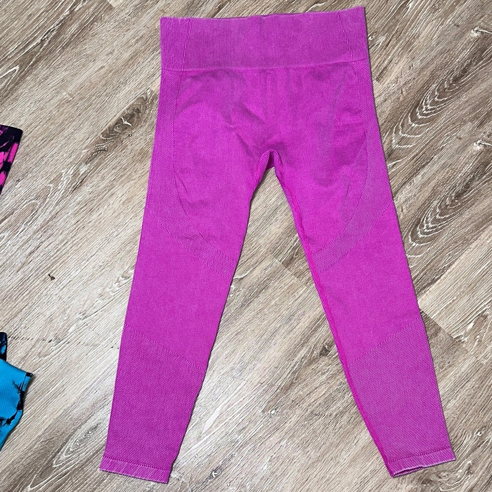 JoyLab Pink, Purple, and Blue Leggings Set - Picture 3 of 7